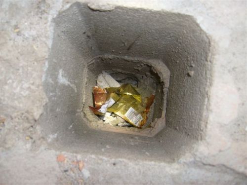 Självdragskanal före rensning