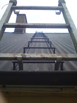 Temporärt glidskydd.