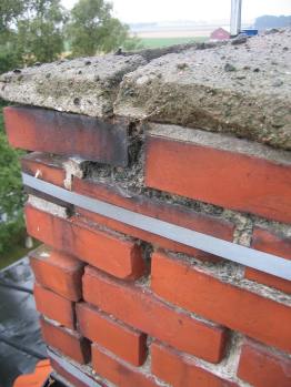 Skorsten bristfällig