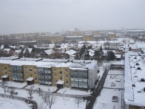 Lite grand från ovan. Notera Swedbank stadion uppe till vänster.
