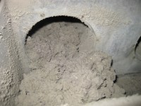 Smuts från cirka 2 m&nbsp;frånluftskanal