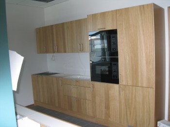 Köksinredning i ek, hur snyggt som helst