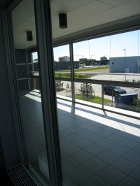 Terrass som är inglasad