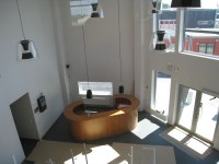 Översiktsbild över entré och reception