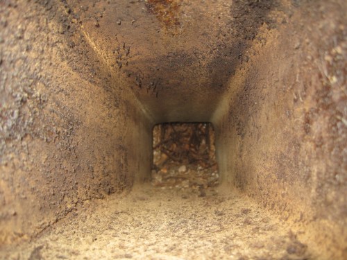 Nedsmutsad imkanal i villa, så här kan det se ut