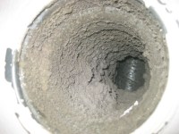 Frånluftskanal före rensning