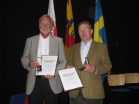 Lars Berg och Kjell Dyberg mottagare av Brandskyddsföreningens förtjänstmedalj i guld